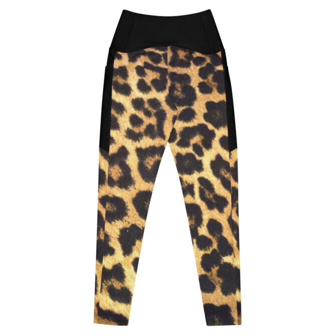 Crossover leggings with pockets