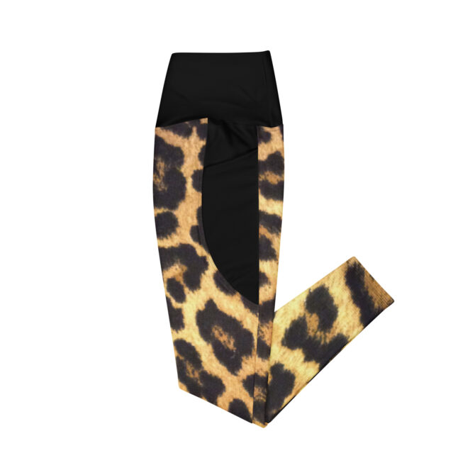 Crossover leggings with pockets